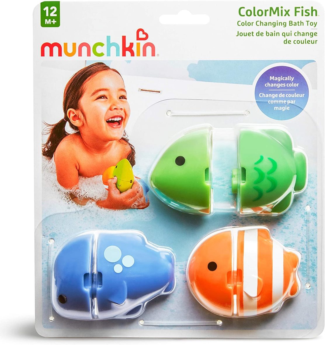 Vonios žaislas žuvytės keičiančios spalvą Munchkin