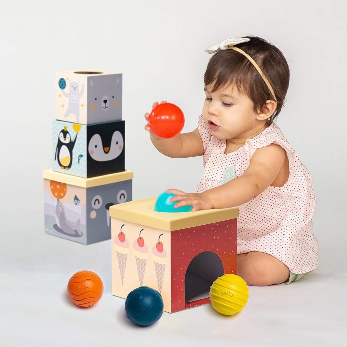 Edukacinis žaislas dėžutės su kamuoliukais Taf Toys 07